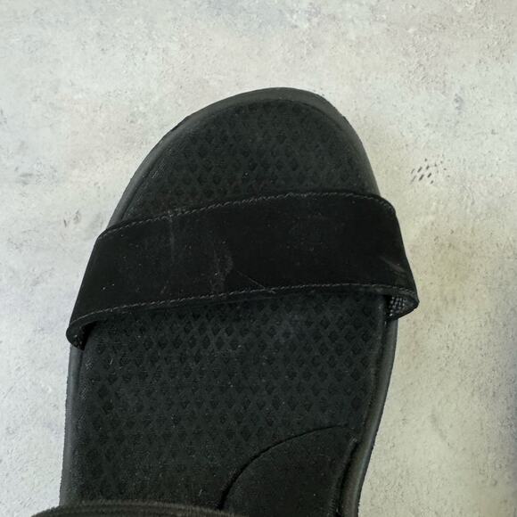 Skechers Rumblers Sci-Fi Wedge Sandal Black Memory Foam 38472 Women's Size 9 - Picture 11 of 13